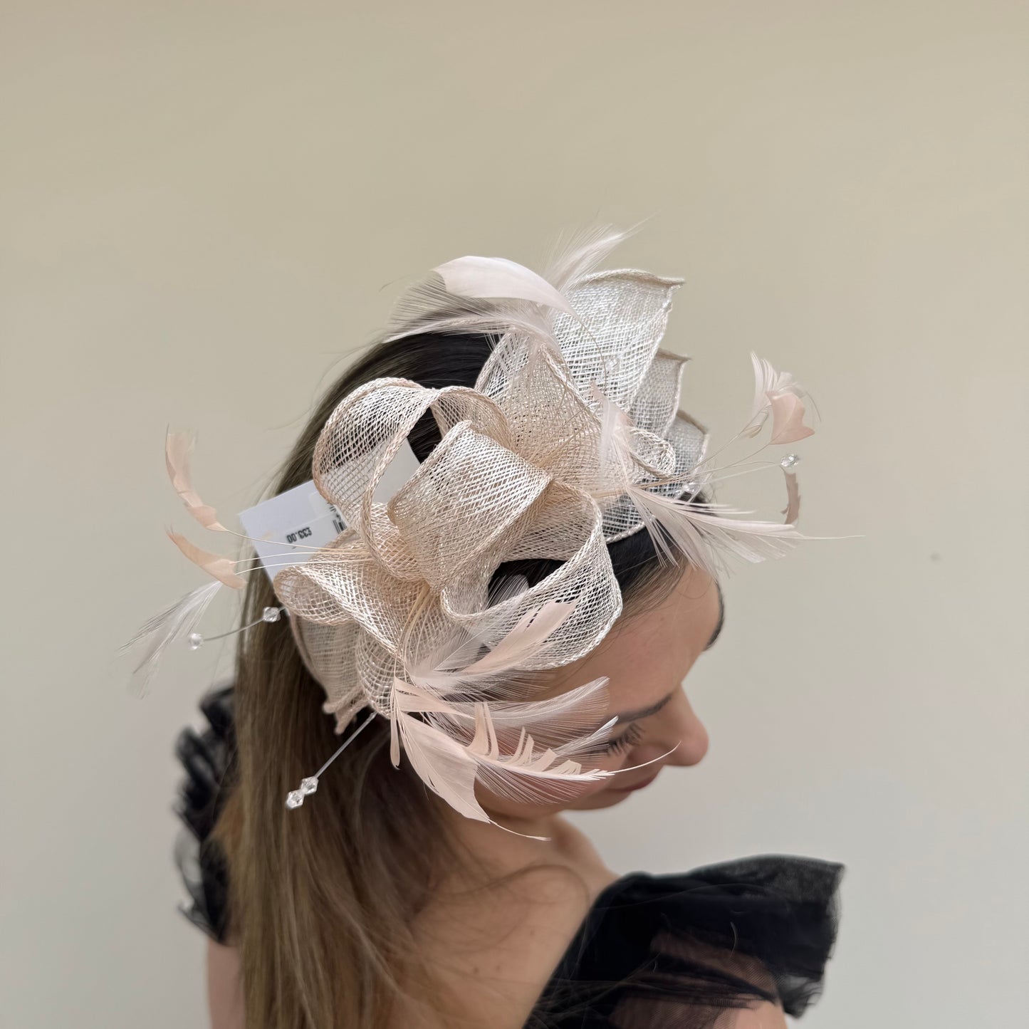 J Bees JB23/318 Pink Lurex Fascinator
