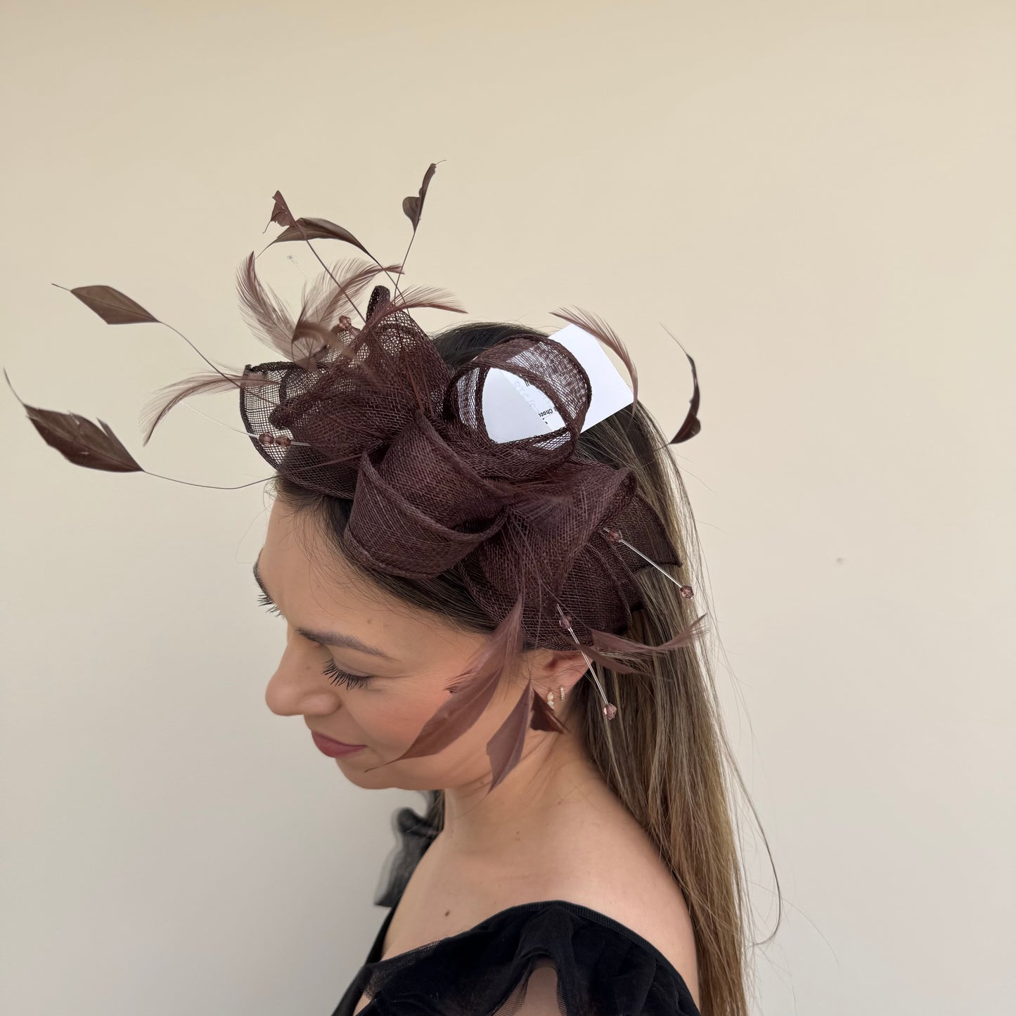 J Bees JB23/318 Chocolate Brown Fascinator