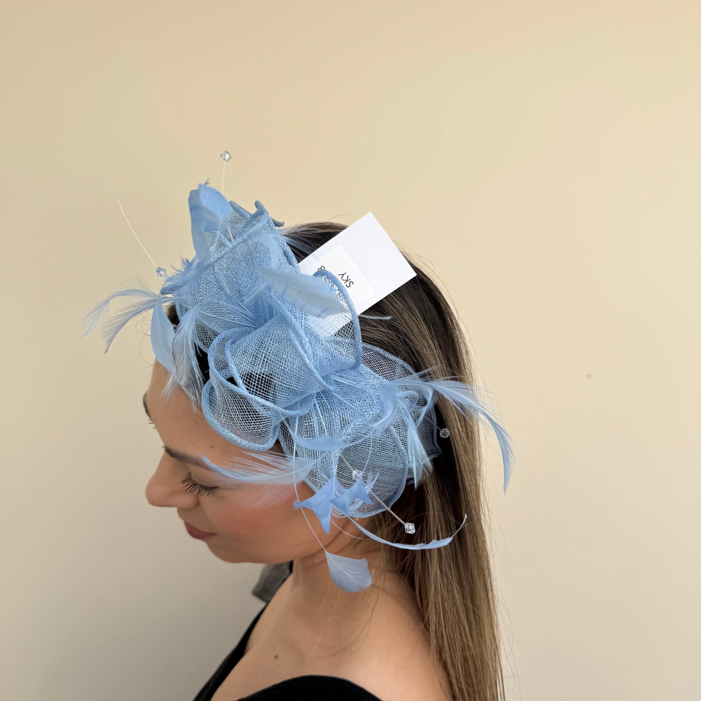 J Bees JB23/318 Sky Blue Fascinator