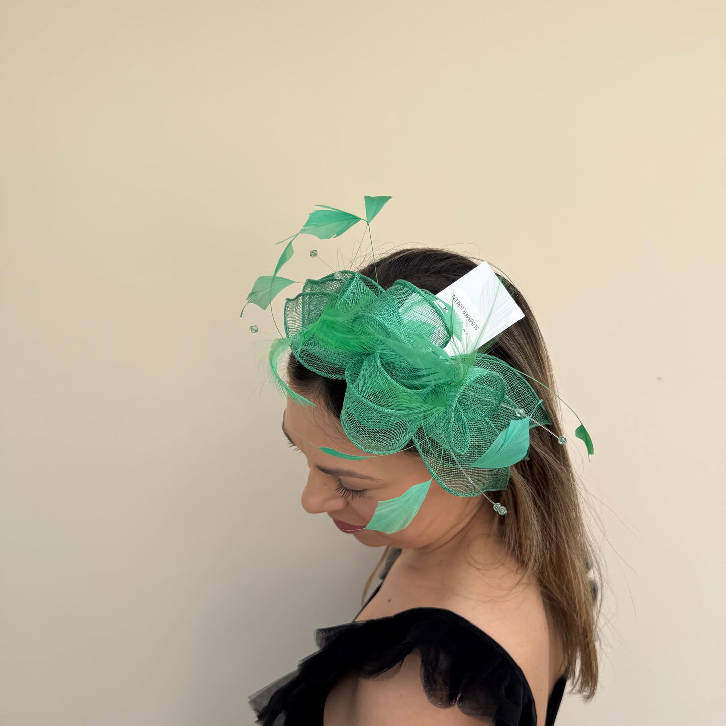 J Bees JB23/318 Summer Green Fascinator