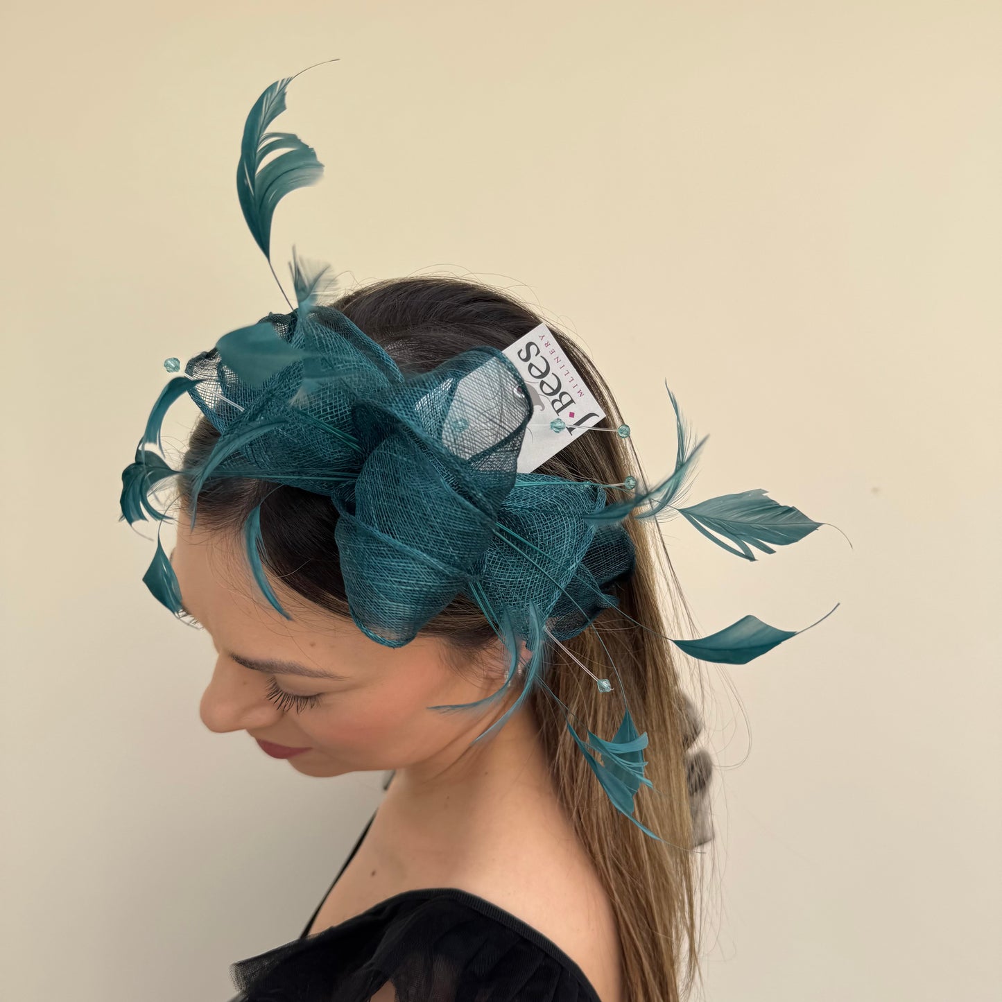 J Bees JB23/318 Forest Green Fascinator
