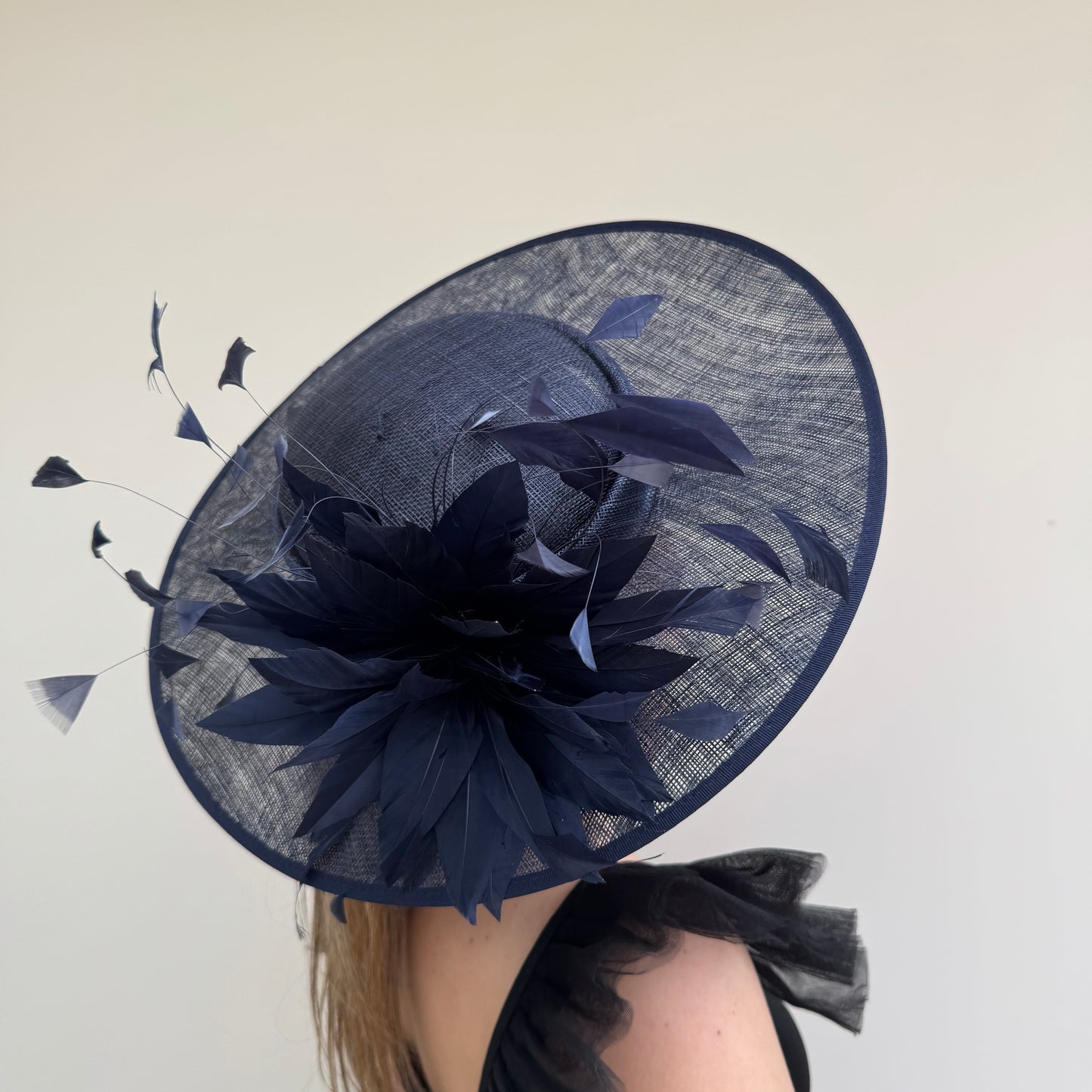 J Bees JB26/134 Navy Blue Boater Hatinator