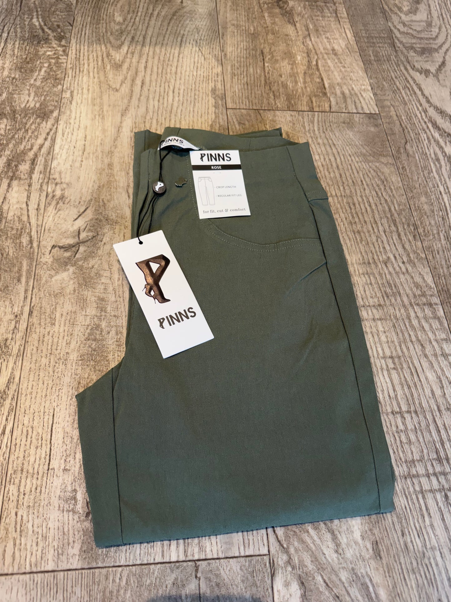 Pinns 226C Bengaline crop trouser with pockets