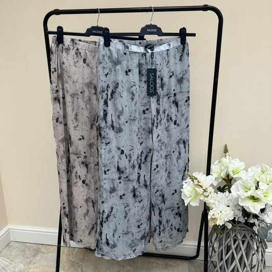 Saloos Loose fitting sheer trousers