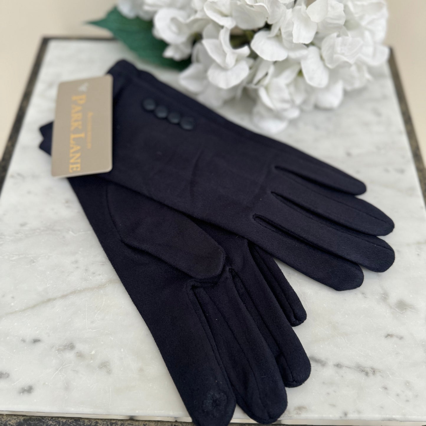Ladies Button Detail Gloves