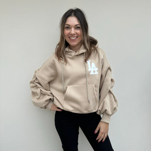 Forever Young Cream Los Angeles Hoodie