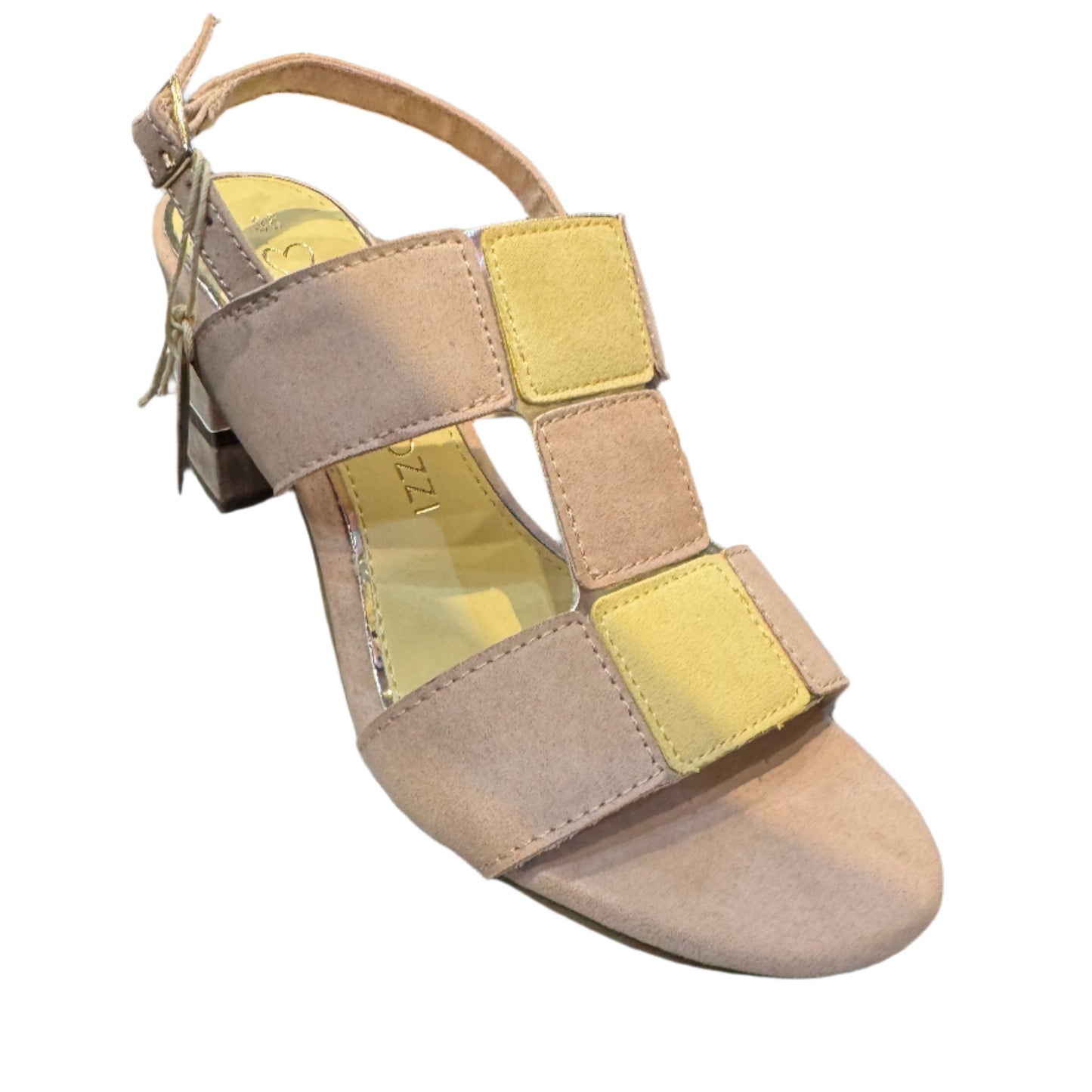Marco Tozzi Powder Nude and Lemon Mix Sandal