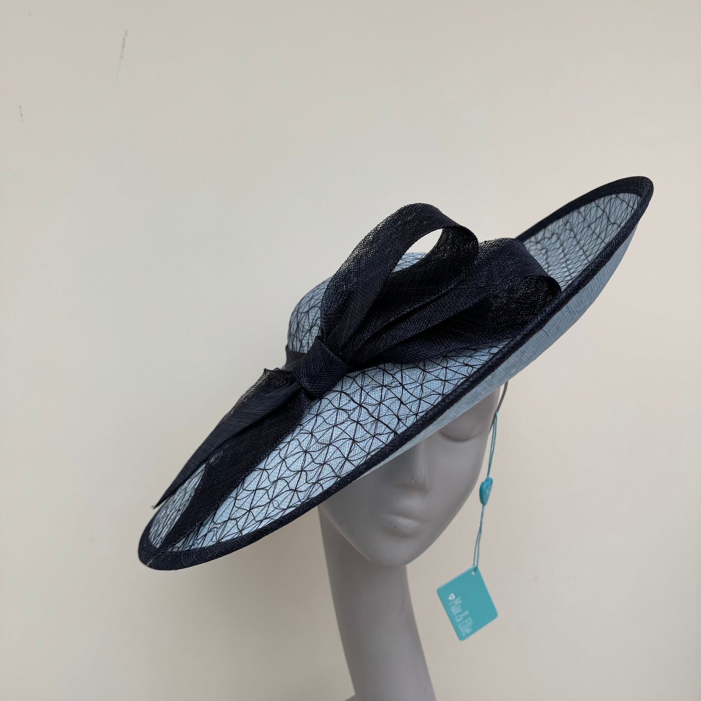 Max and Ellie HD2 Powder Blue and Navy Bow Hatinator