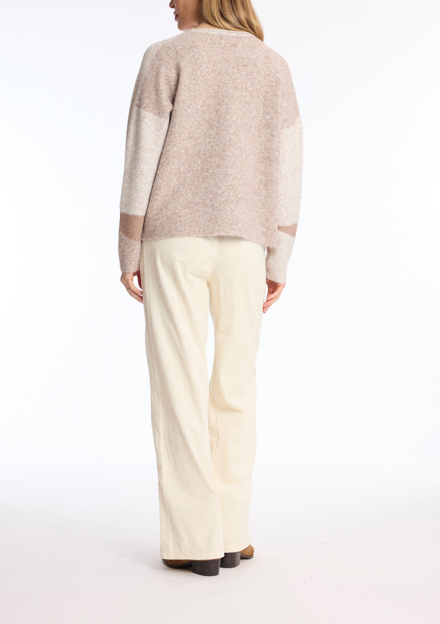 Leo & Ugo KH076 Beige Subtle Glitter Jumper