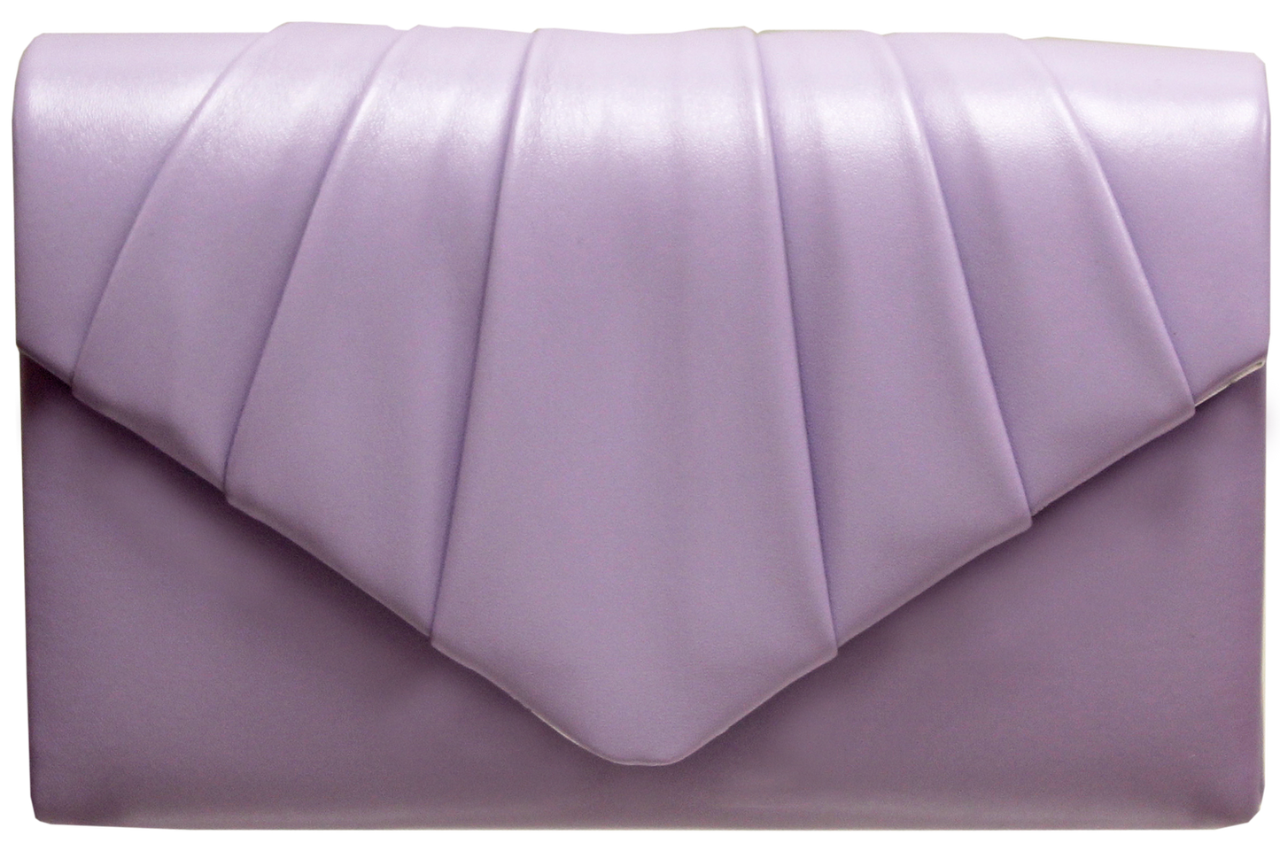 Faux Leather Envy Pleated Flapover Bag