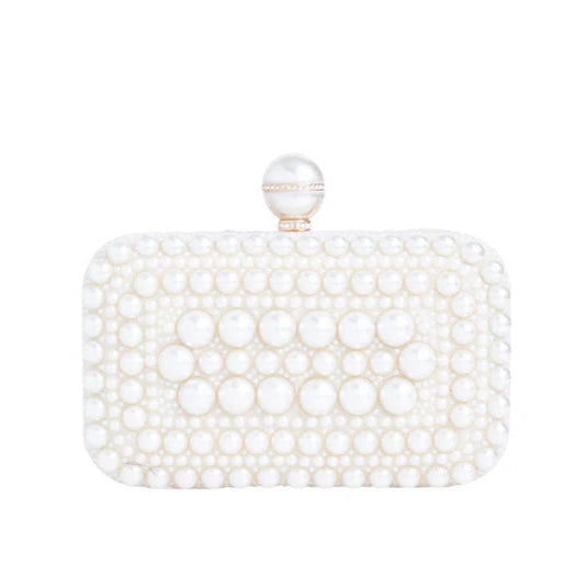 Koko LD3340 Ivory Pearl Box Bag