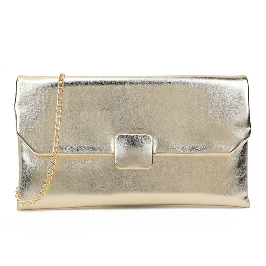 Koko MW3248 Gold Clutch Bag