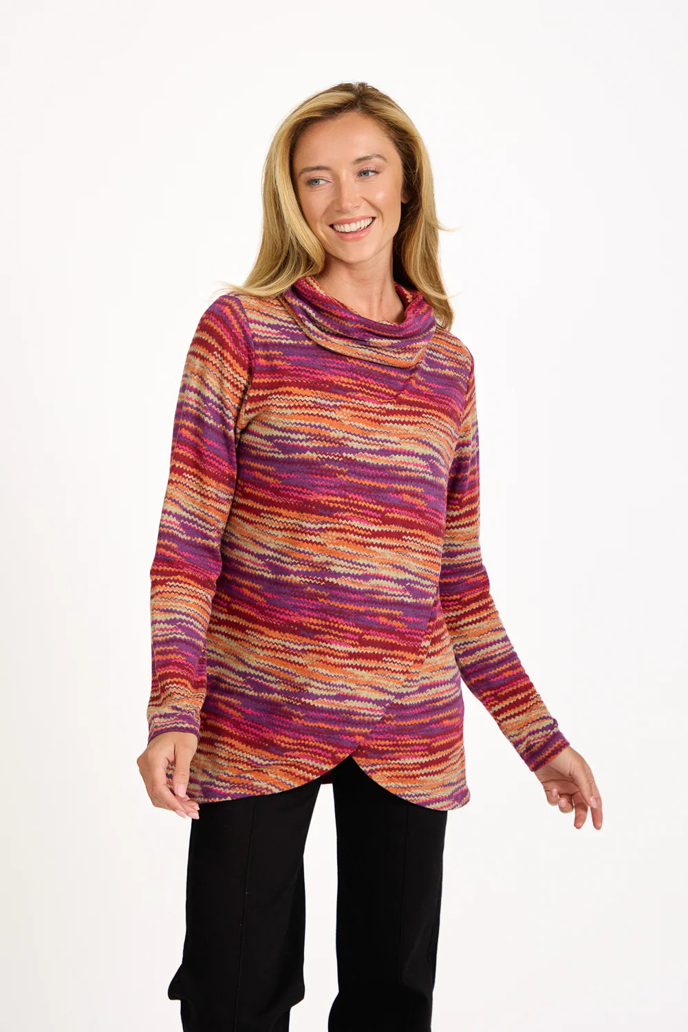 Mudflower 681 Cowl Wrap Over Top