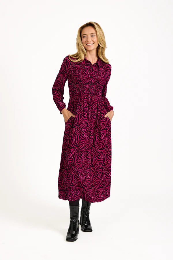 Mudflower 682 Zebra Print Dress