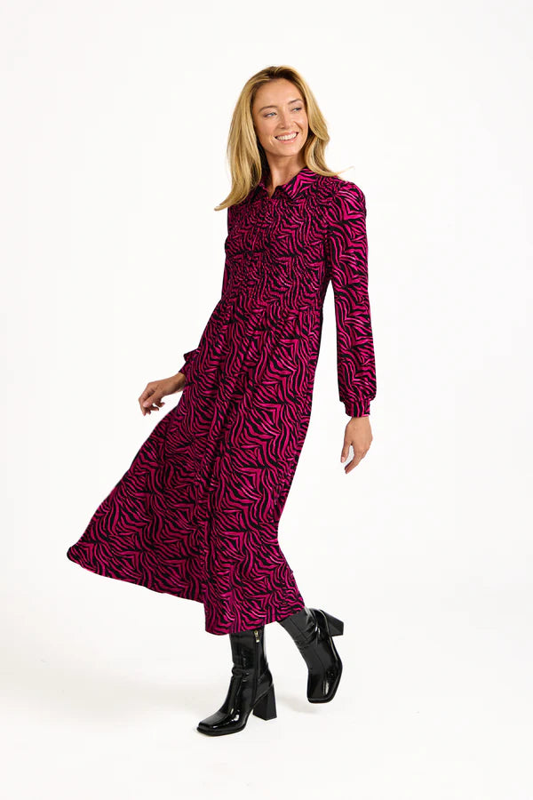 Mudflower 682 Zebra Print Dress