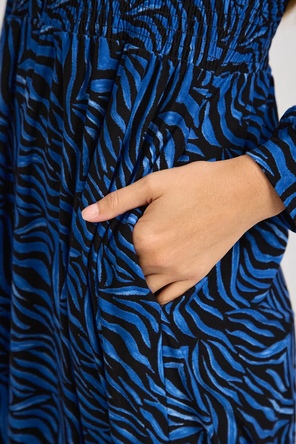 Mudflower 682 Zebra Print Dress