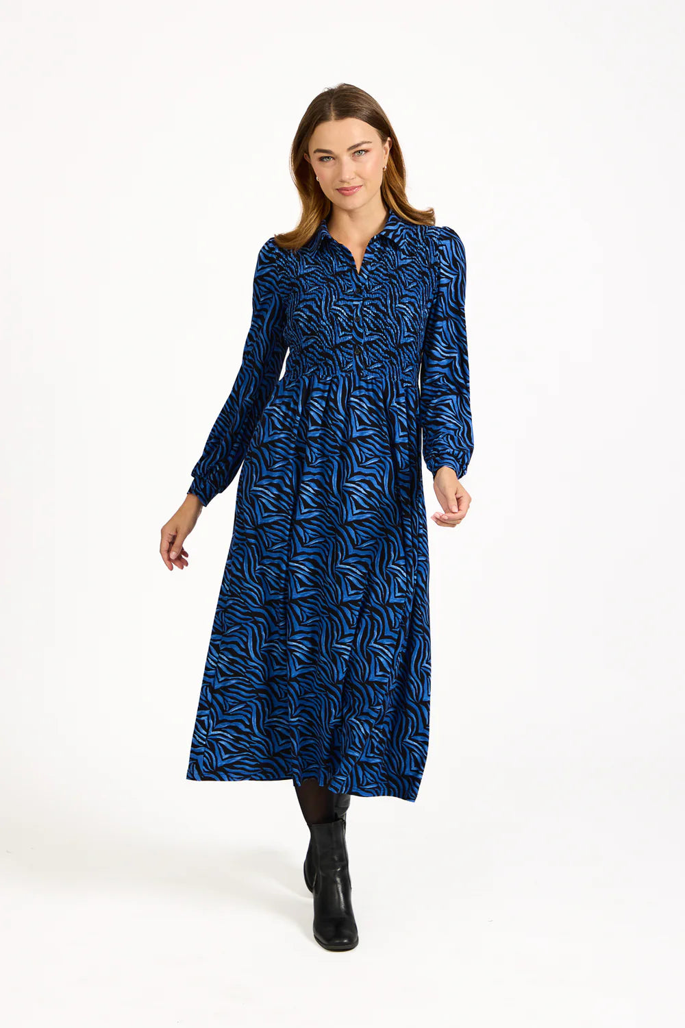 Mudflower 682 Zebra Print Dress