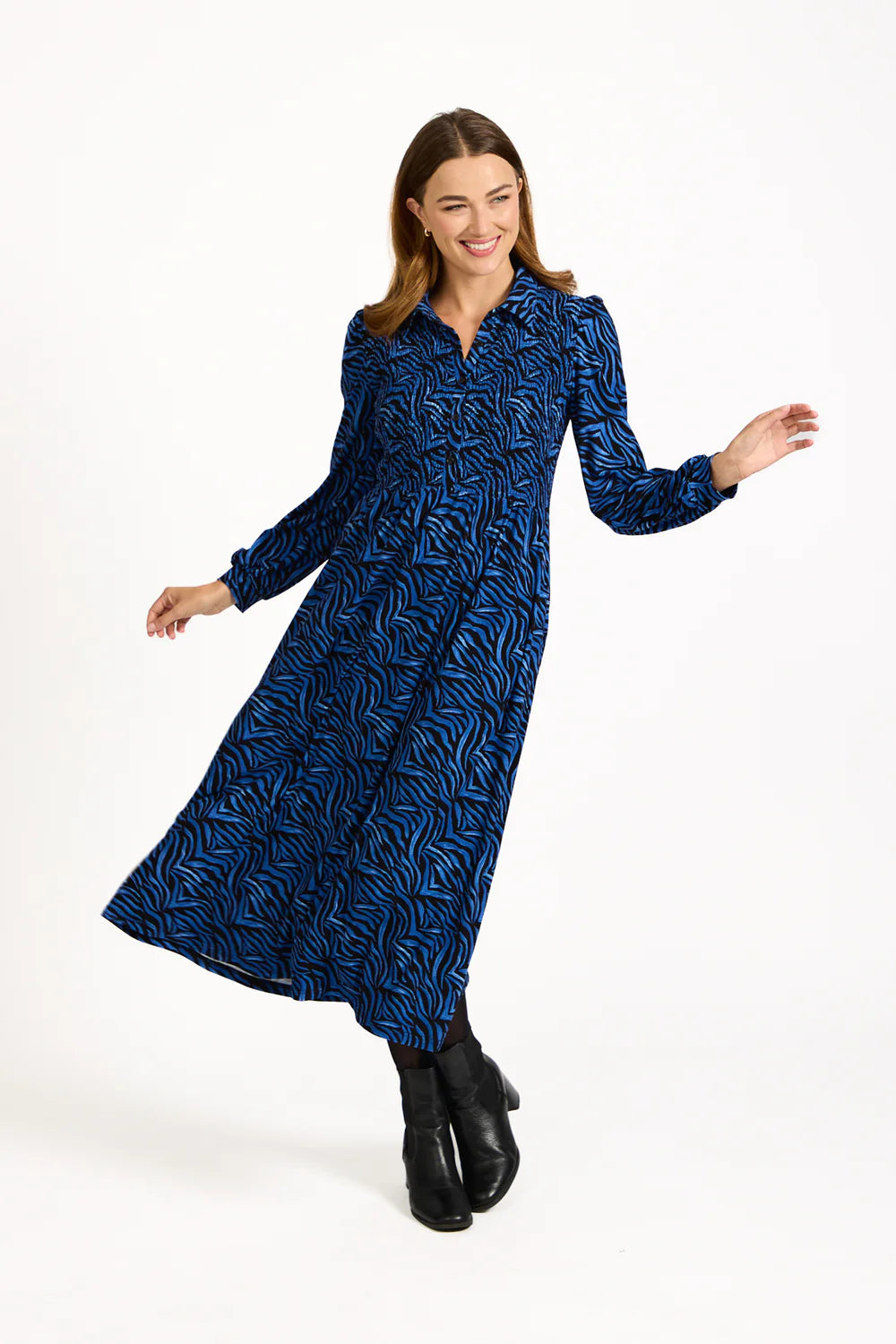 Mudflower 682 Zebra Print Dress