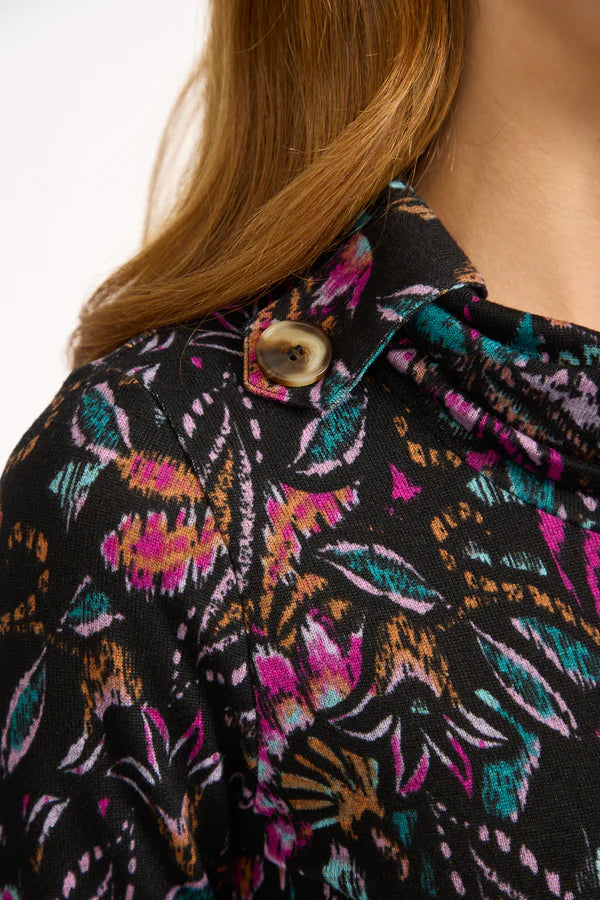 Mudflower 724 Cowl Neck Dress