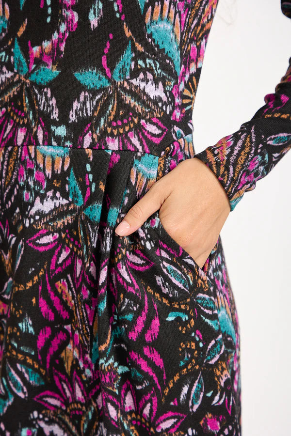 Mudflower 724 Cowl Neck Dress