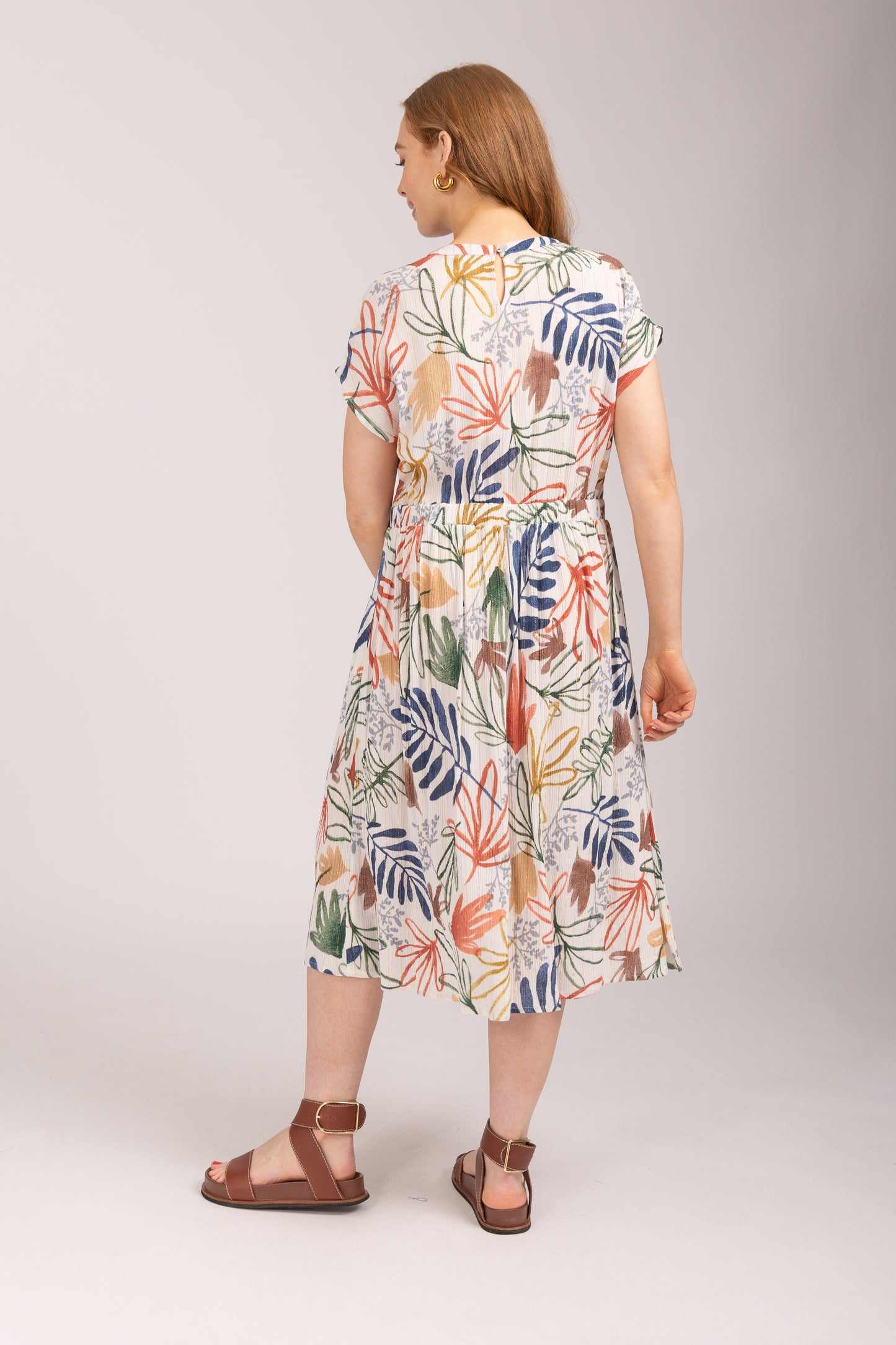Mudflower 775 Printed Crinkle Dress