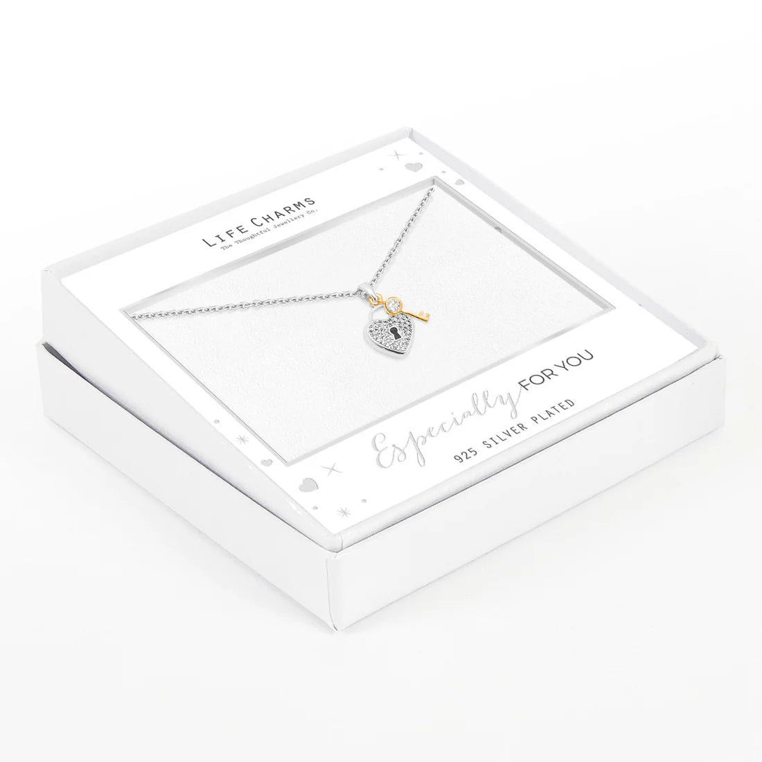 Life Charms Heart & Key Necklace N03
