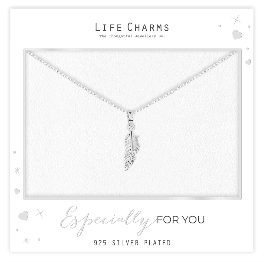 Life Charms Feather Necklace N15