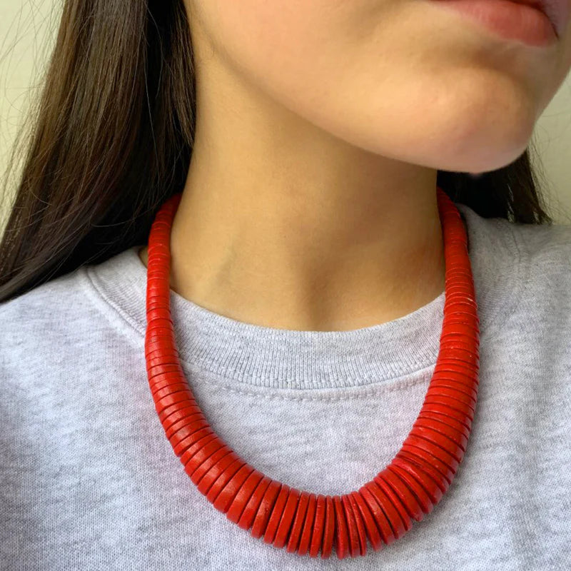 Lotus Feet NK604 Orange Necklace