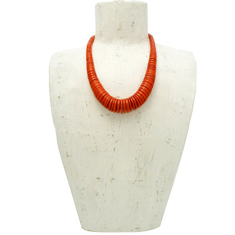Lotus Feet NK604 Orange Necklace