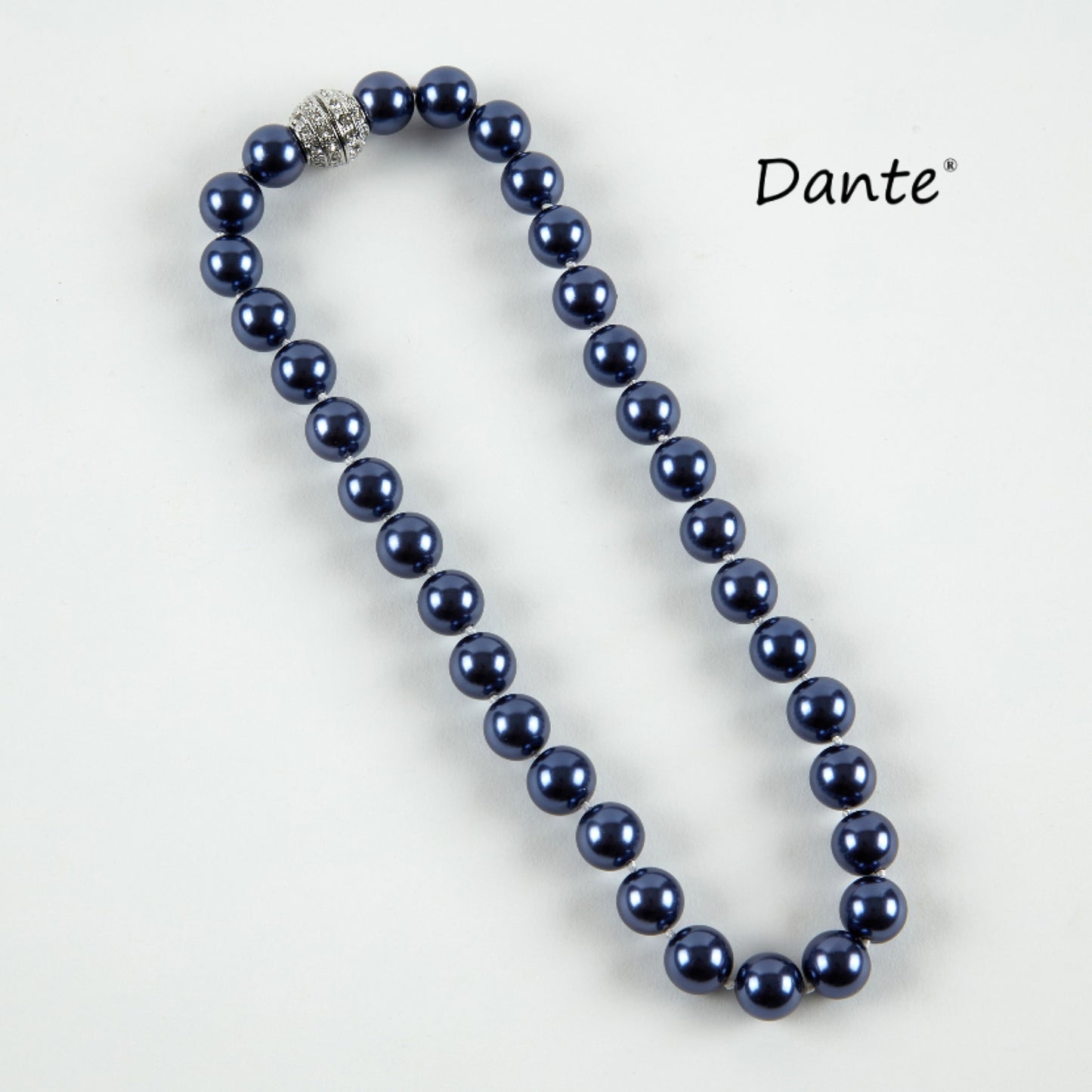 Dante NL15315 French Navy Big Pearl Magnetic Necklace