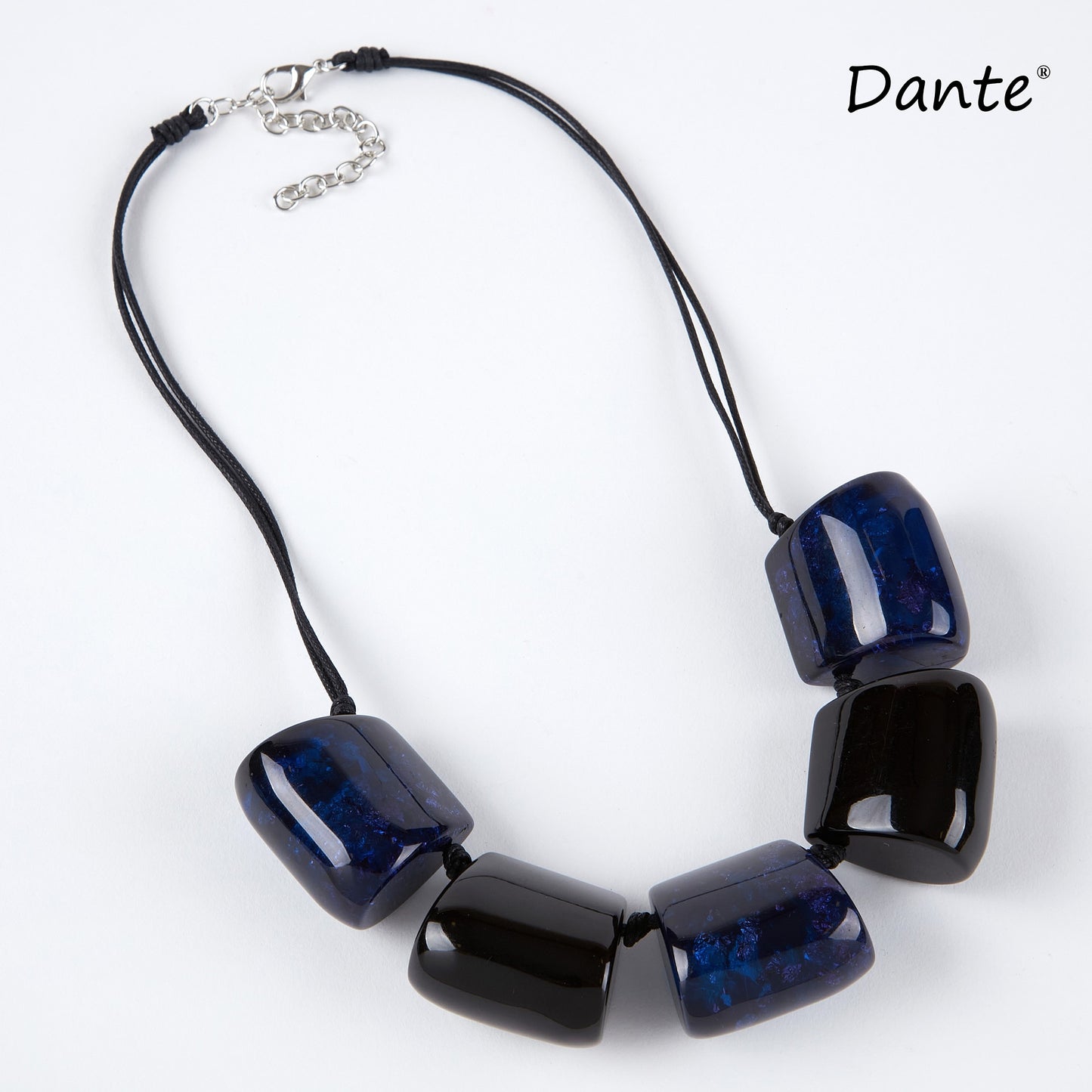 Dante Chunky Blue and Black Necklace NL30725