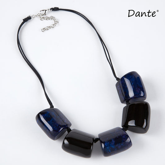 Dante Chunky Blue and Black Necklace NL30725