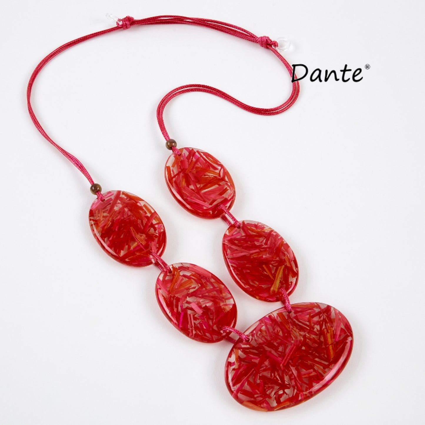 Dante Statement Pink Adjustable Rope Necklace