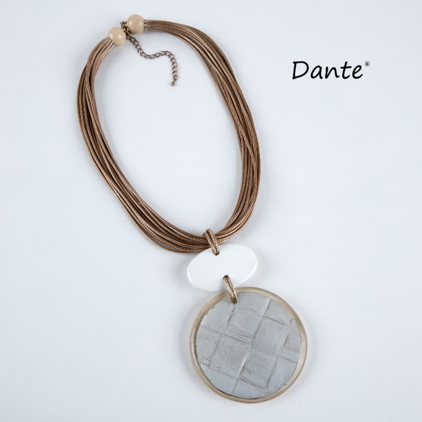 Dante Large Disc/Rope Necklace NL5665