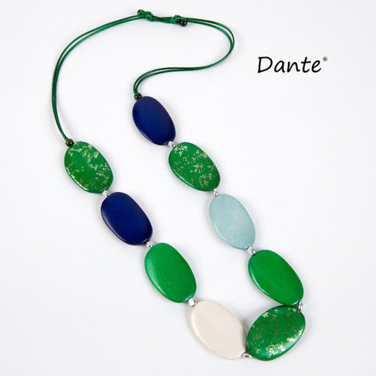 Dante NL70287 Green and Blue Beaded Necklace