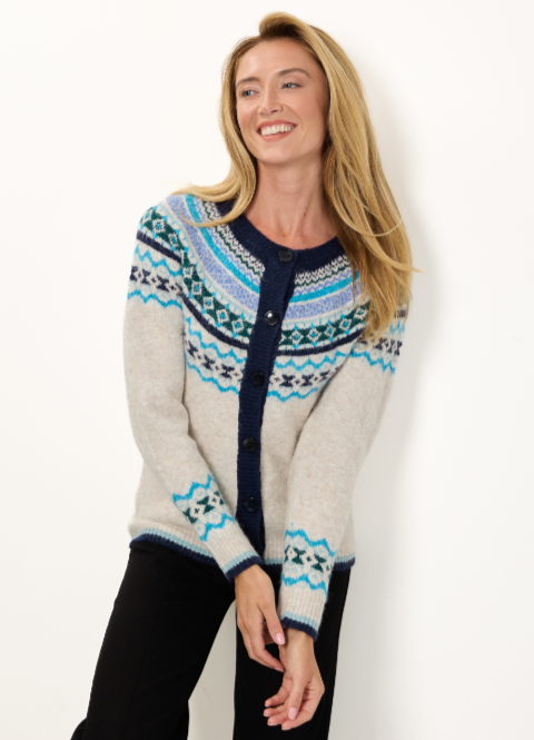Mudflower 708 Fairisle Cardigan