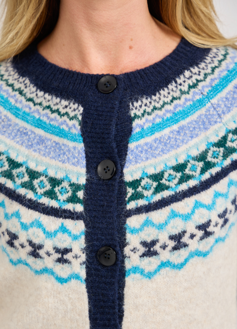 Mudflower 708 Fairisle Cardigan
