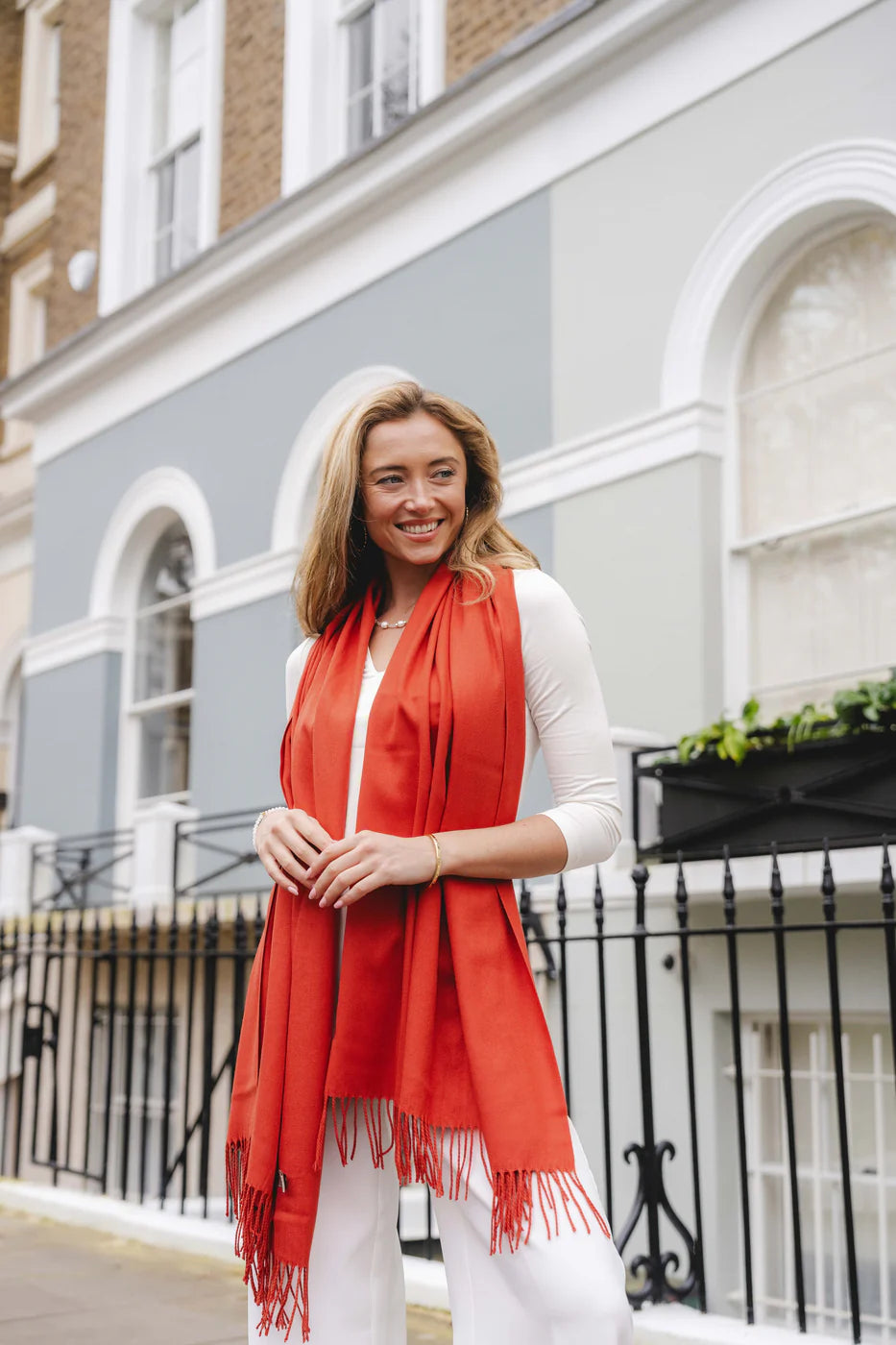 Park Lane PAS Celine Pashmina in Oranges