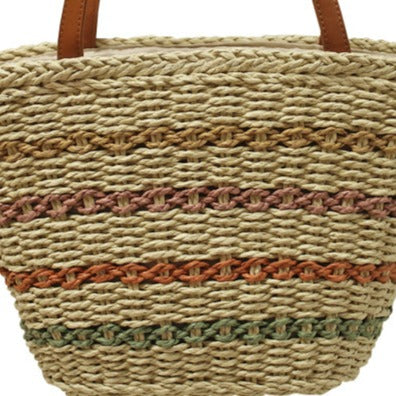 Envy Primrose straw shopper handbag