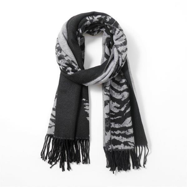 Reversible Zebra Scarf