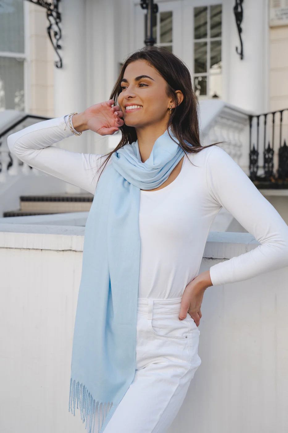 Park Lane PAS Celine Pashmina in Blues & Navy