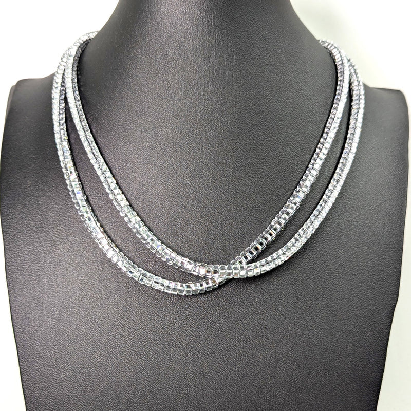 Tempest XG028N Short Two Stand Sparkly Necklace