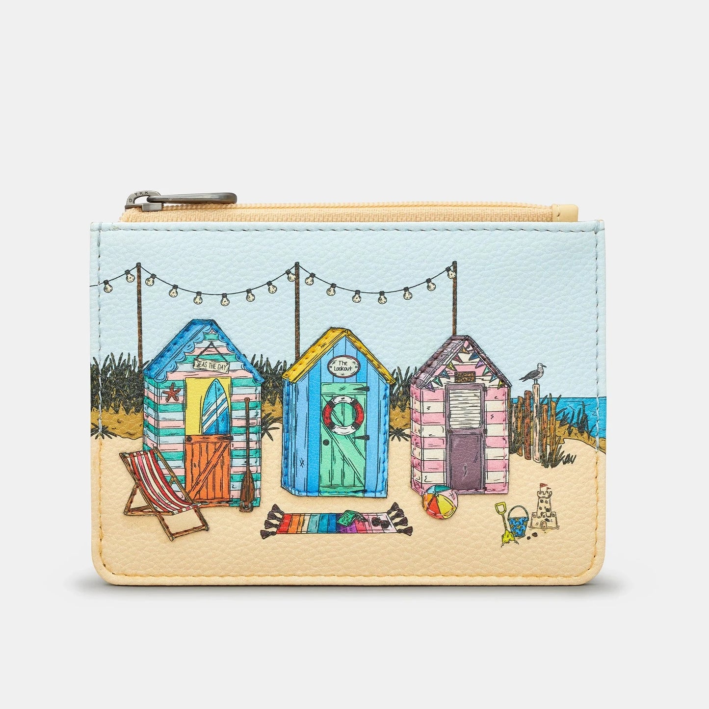 Yoshi Y1321 Seaside Memories Zip Top Purse Sand