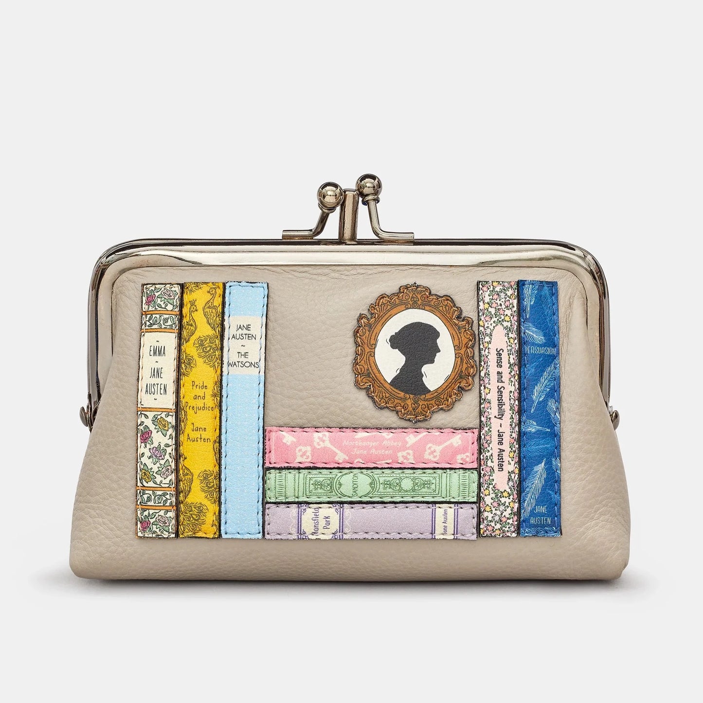 Yoshi Y1328 Jane Austen Bookworm Triple Frame Purse