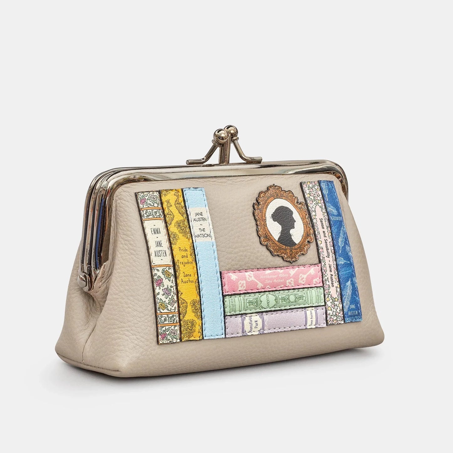 Yoshi Y1328 Jane Austen Bookworm Triple Frame Purse