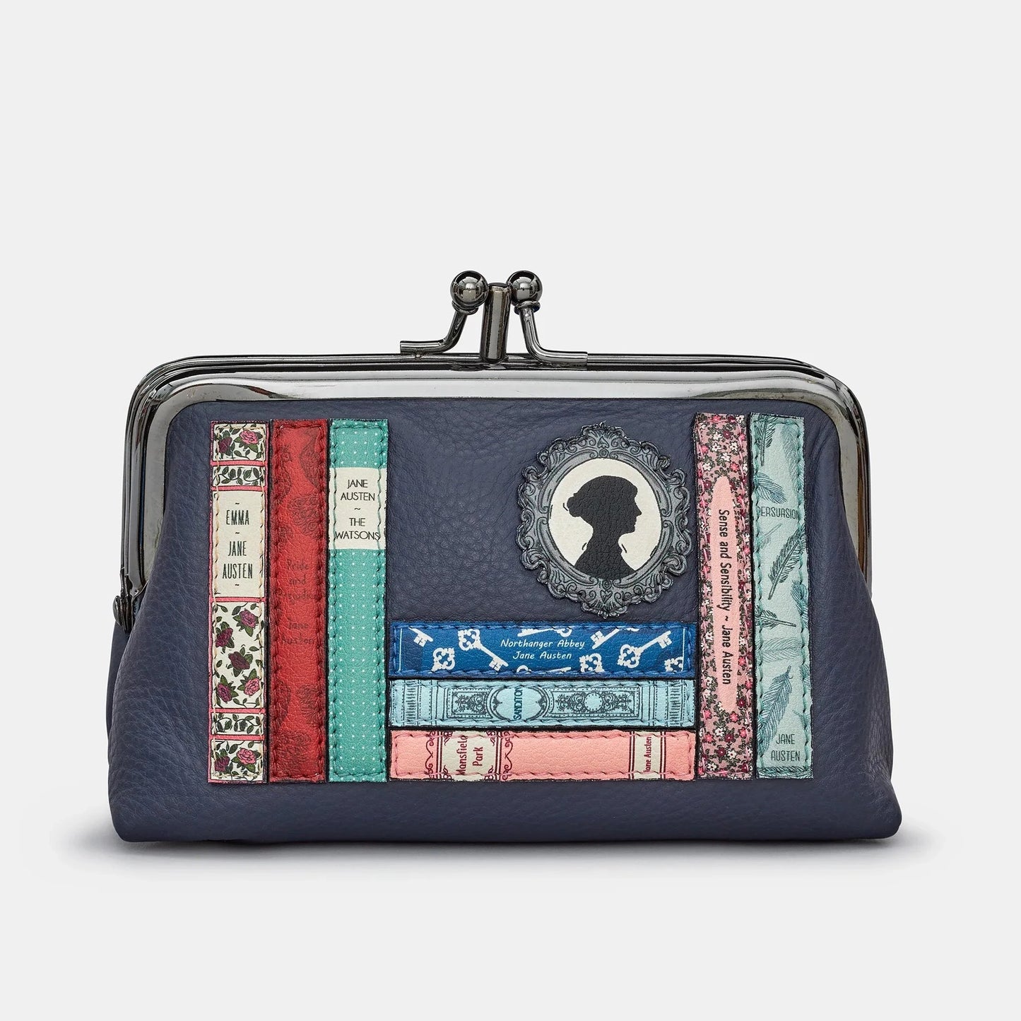Yoshi Y1328 Jane Austen Bookworm Triple Frame Purse