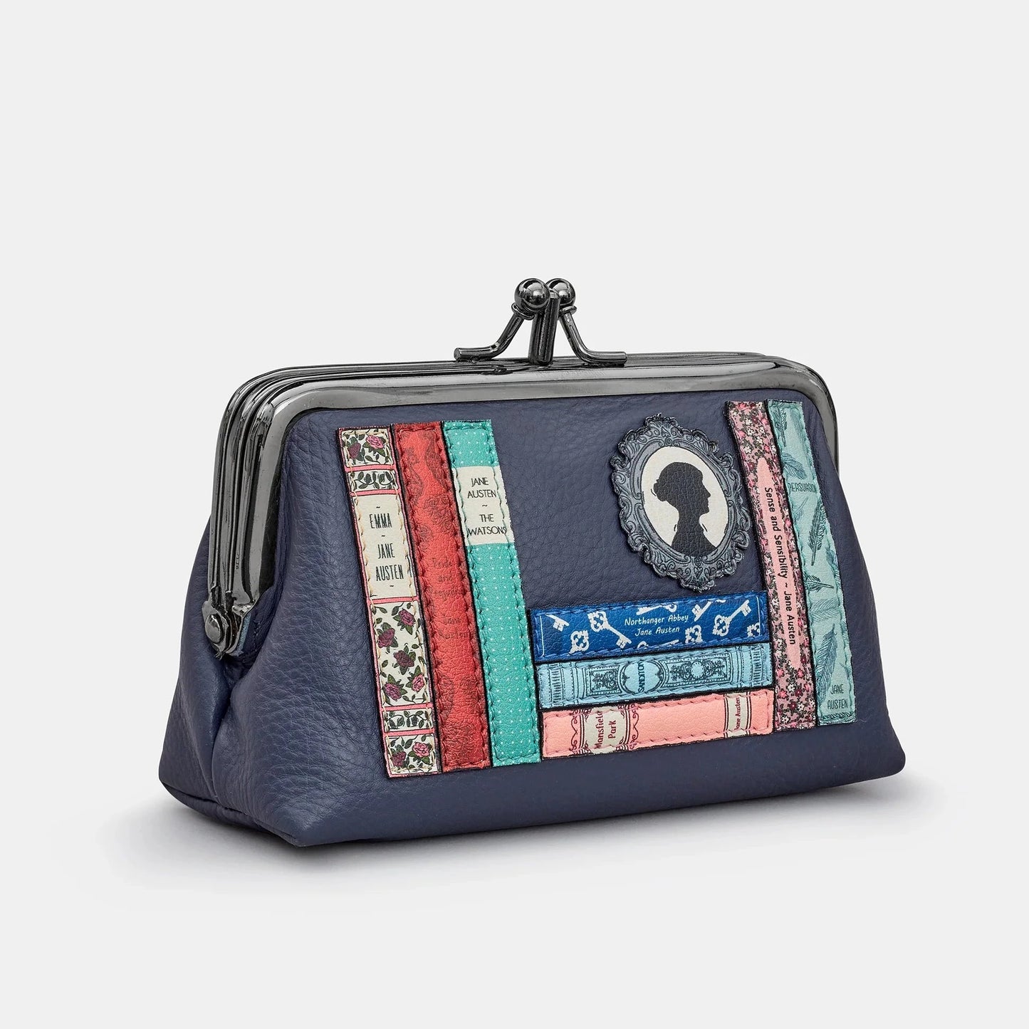 Yoshi Y1328 Jane Austen Bookworm Triple Frame Purse
