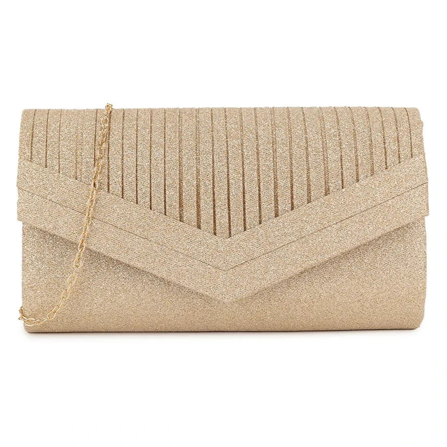 Rose gold glitter clutch sales