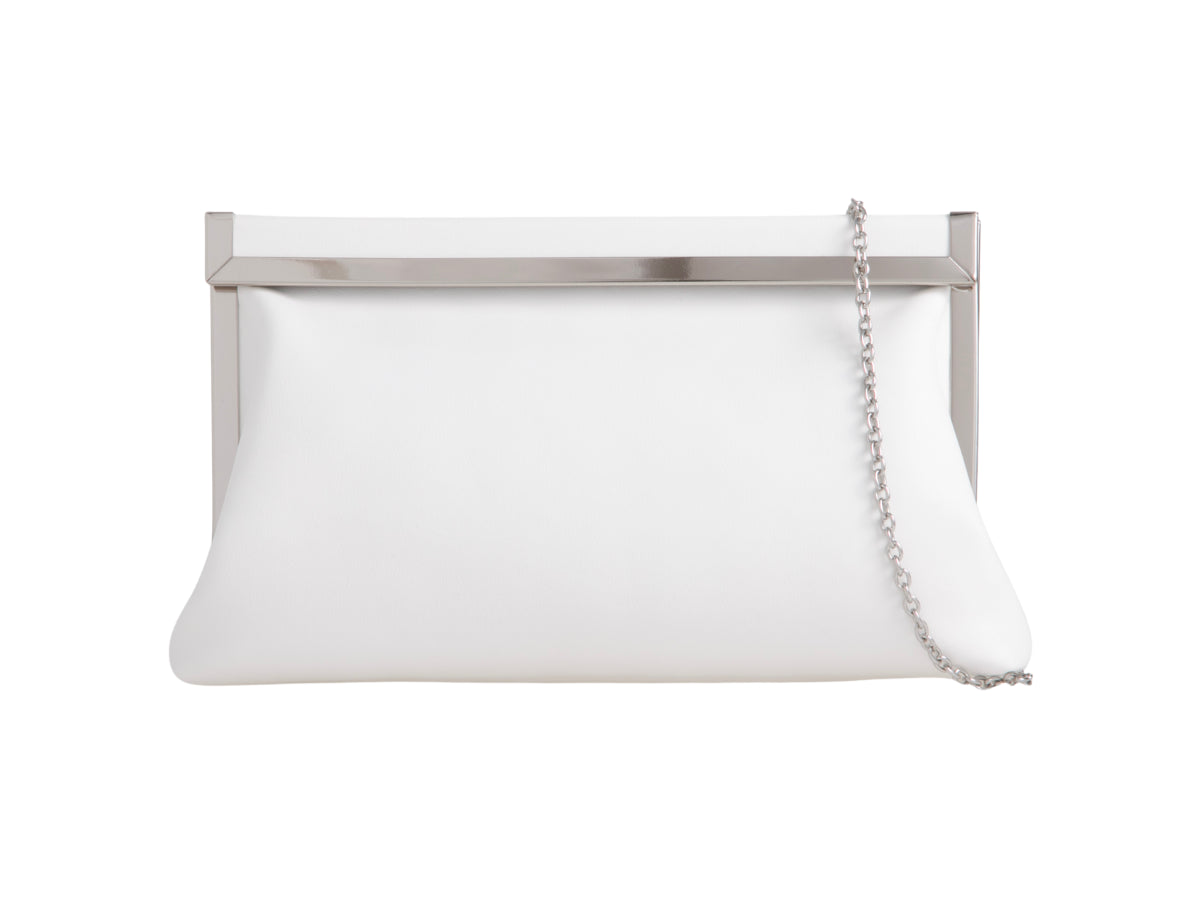 Koko Soft White Clutch Bag Lesley Ashworth