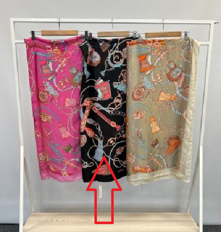 Malissa J GC20512 Tassel Print Scarf